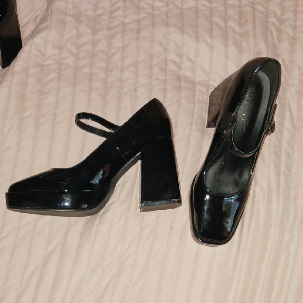 Nasty Gal Black Patent Heels